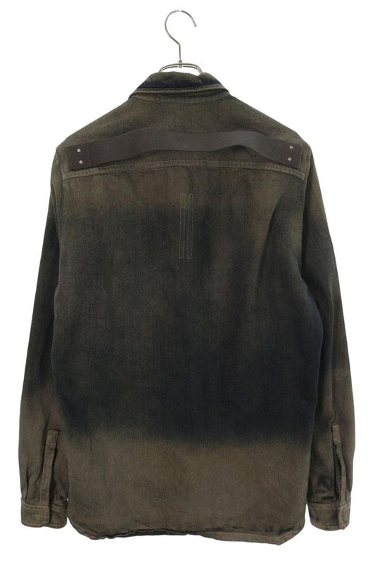DRKSHDW RU02E1237-DKDEG Fog Pocket Long Sleeve Shirt Gray Size 46