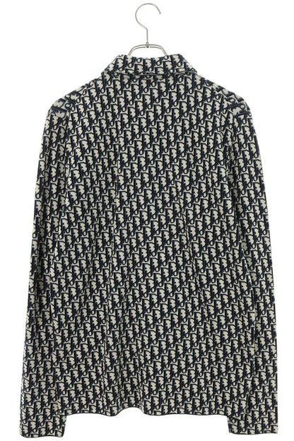 DIOR Oblique Pattern Cotton Knit Sweater Size XS