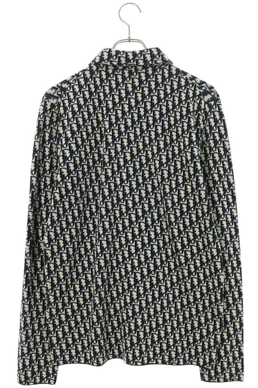 DIOR Oblique Pattern Cotton Knit Sweater Size XS