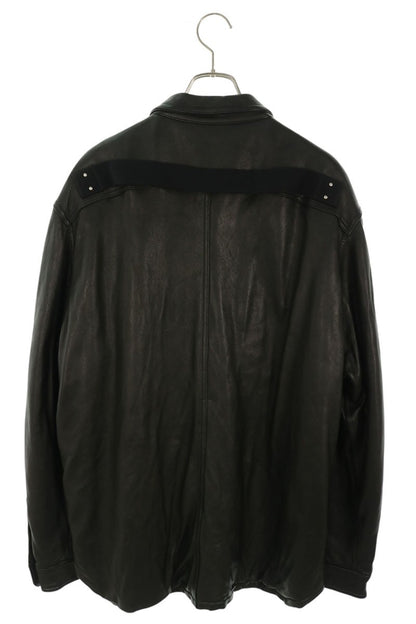 Rick Owens RU02C7729-LNV Padded Outershirt Black Shirt Size 56