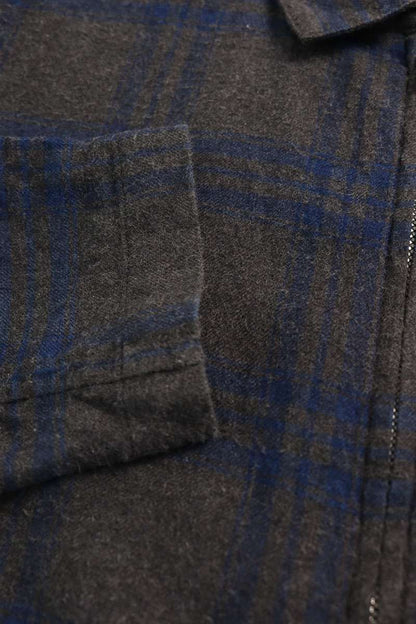 Chrome Hearts Y NOT HEYWOOD Plaid Dagger Zip Shirt Size M