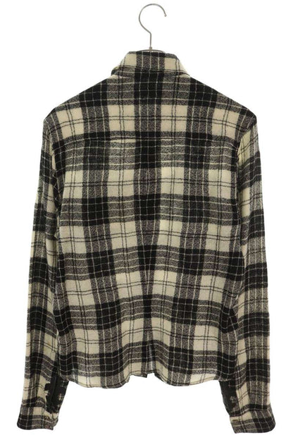 Chrome Hearts BS Flare Wool Check Long Sleeve Shirt Size SM