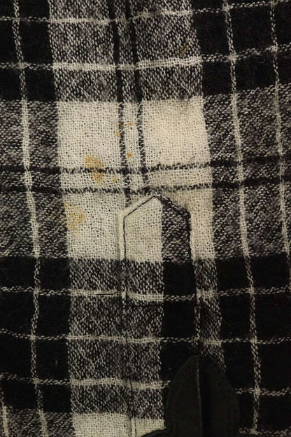 Chrome Hearts BS Flare Wool Check Long Sleeve Shirt Size SM
