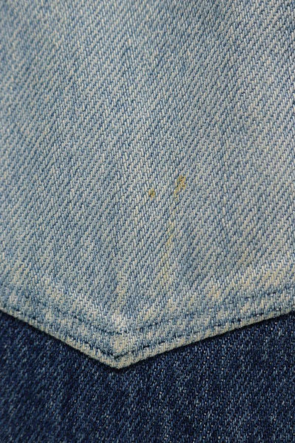 VALENTINO Western Snap Denim Long Shirt Indigo Size 48