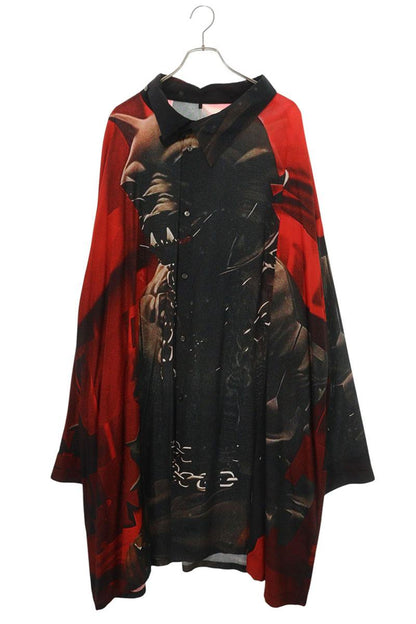 KIDILL Black Oversized Cupro Long Sleeve Shirt Size FREE