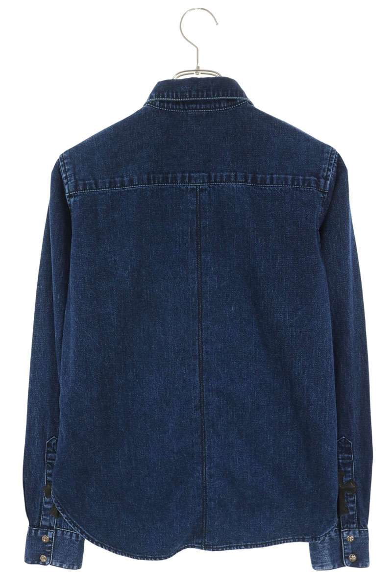 Chrome Hearts LOOSEENDS Long Sleeve Cross Patch Denim Shirt Size M