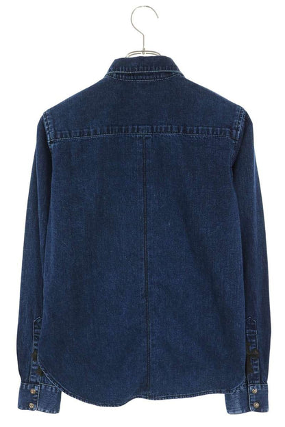 Chrome Hearts LOOSEENDS Long Sleeve Cross Patch Denim Shirt Size M