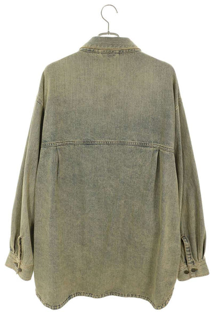 entire studios Herculean Denim Long Sleeve Shirt Indigo Size M