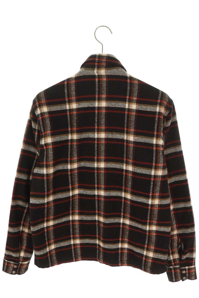 Chrome Hearts WORK DOG Cross Button Check Long Sleeve Shirt Size S