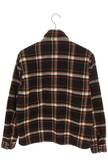 Chrome Hearts WORK DOG Cross Button Check Long Sleeve Shirt Size S
