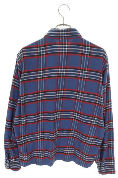 Chrome Hearts WORK DOG Cross Button Flannel Long Sleeve Shirt Size M
