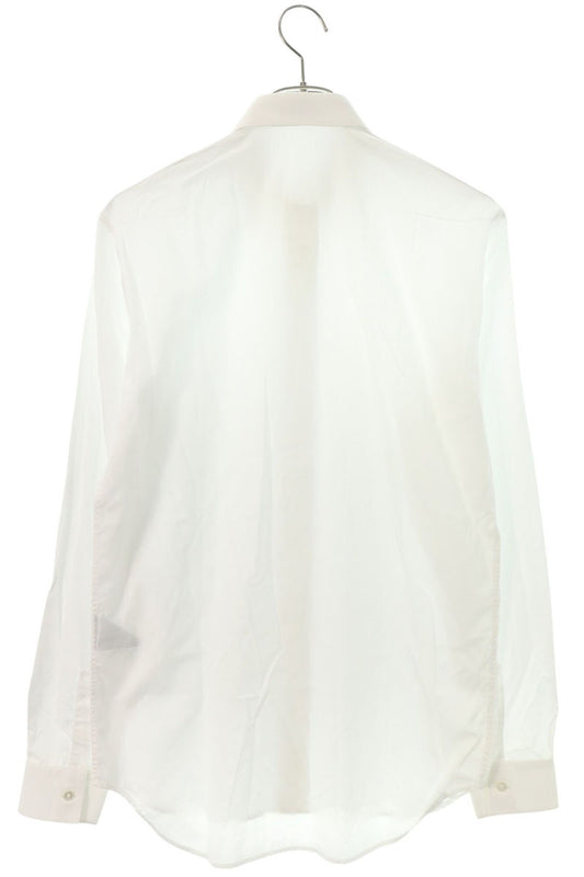 DIOR CD Embroidered Long Sleeve Shirt White Size 37