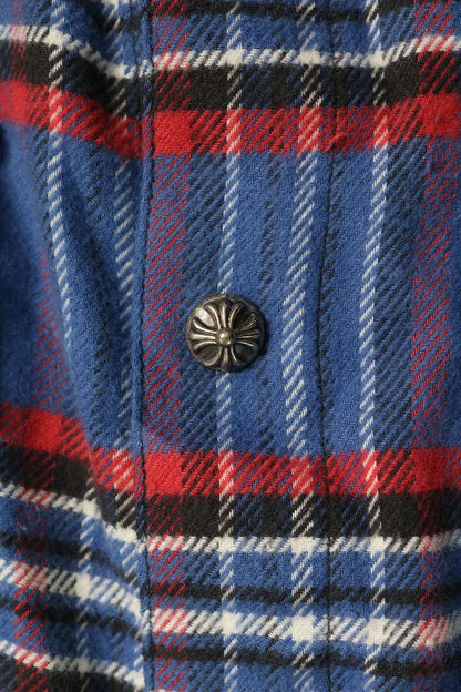 Chrome Hearts WORK DOG Cross Button Shirt Multi Size S