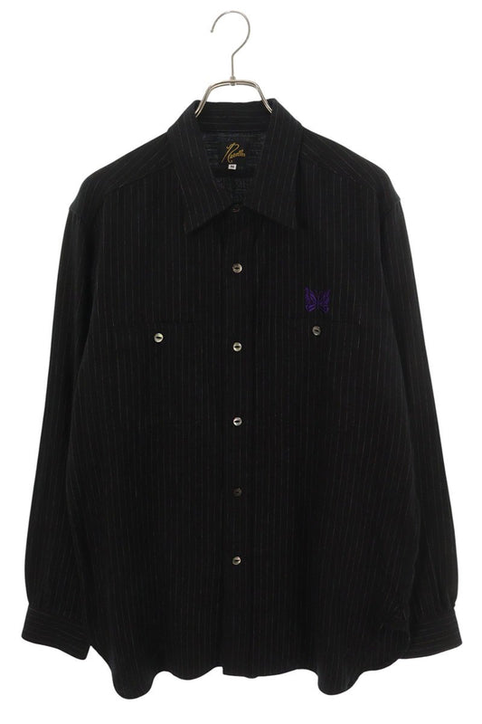 Needles Stripe Work Long Sleeve Shirt Multi Size M