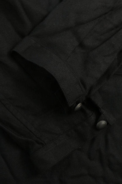 SAINT LAURENT PARIS Black Stand Pullover Shirt Size 36