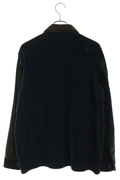 South2West8 Crazy Pattern Corduroy Shirt Multi Size S
