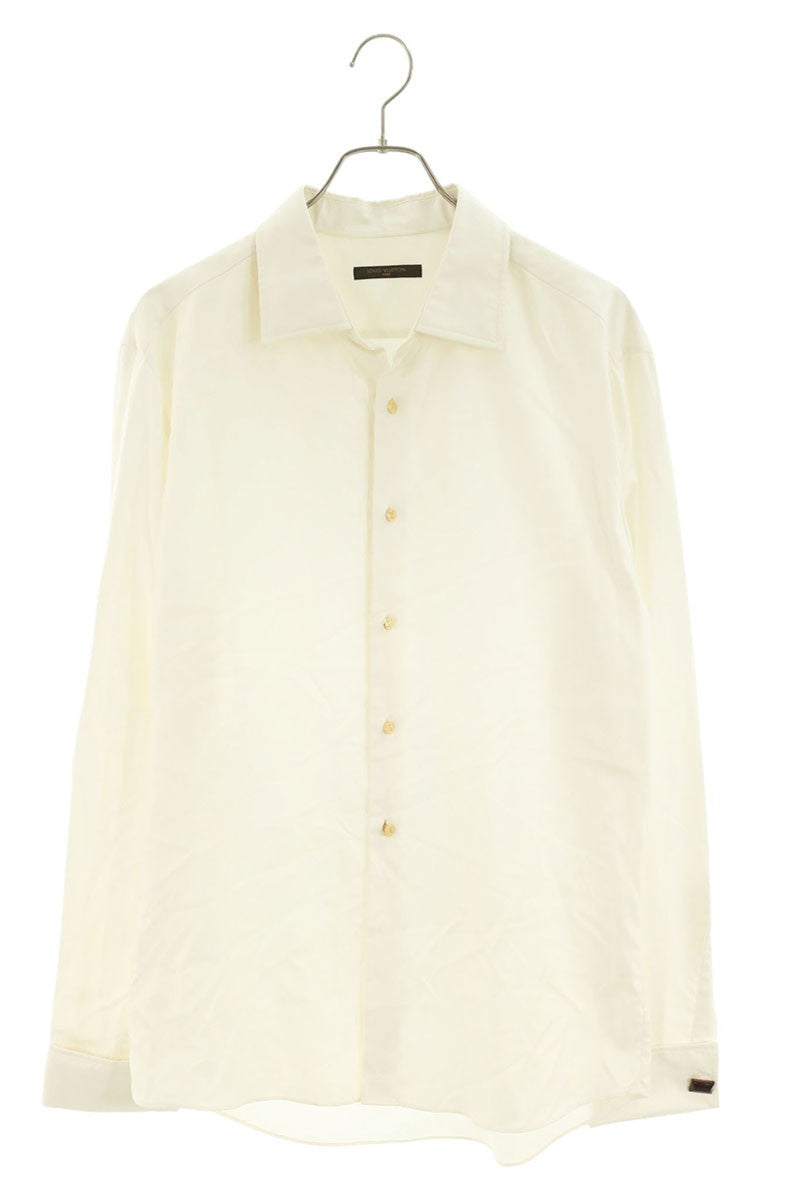 LOUISVUITTON Cufflink Cotton Silk Long Shirt Multi Size 41