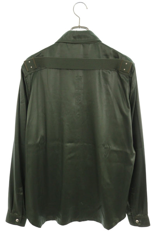 Rick Owens Back Belt Outer Shirt Green Size 38