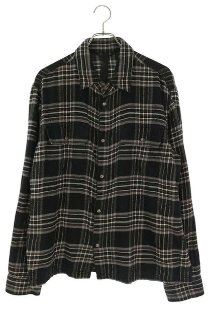 Chrome Hearts WORK DOG Plaid Flannel Shirt Size L
