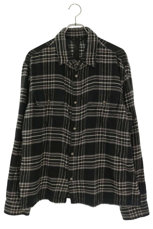 Chrome Hearts WORK DOG Plaid Flannel Shirt Size L