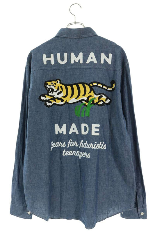 HUMAN MADE 22AW Chambray Shirt Blue Size XL