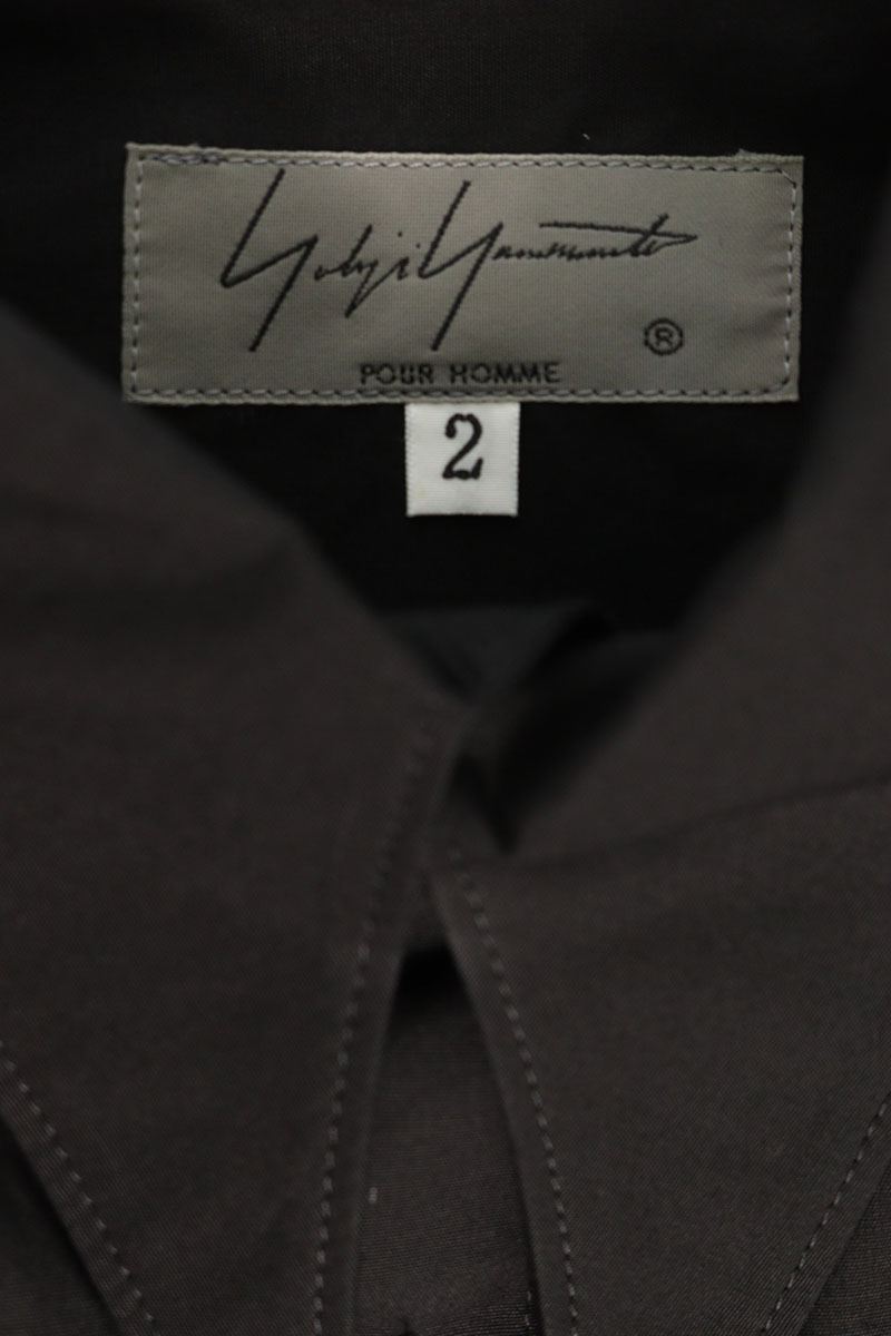 YOHJI YAMAMOTO POUR HOMME 17AW Collar Shirt Size 2