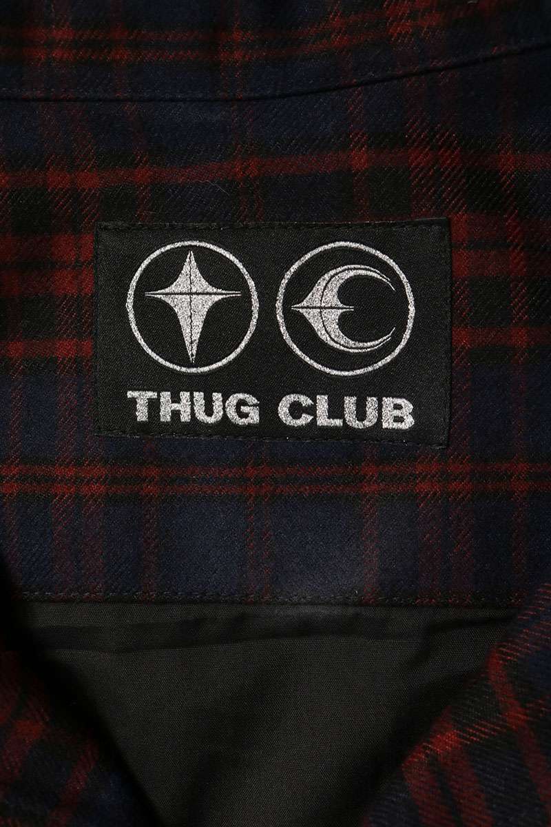 THUG CLUB Arab Sword Flannel Long Sleeve Shirt Multi Size 4