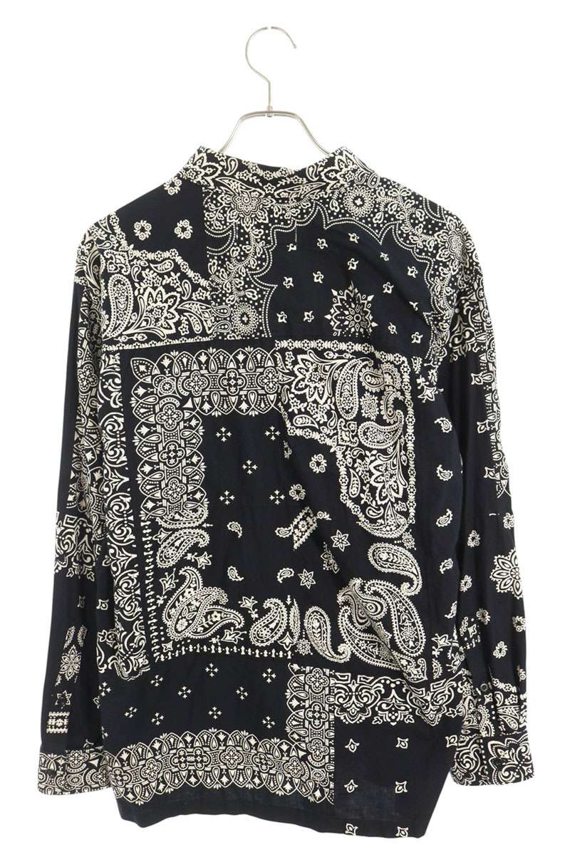 MIYAGIHIDETAKA Bandana Reconstructed Long Sleeve Shirt Multi Size 2