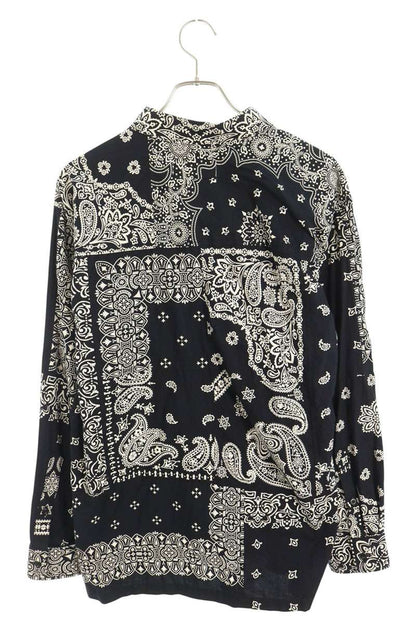 MIYAGIHIDETAKA Bandana Reconstructed Long Sleeve Shirt Multi Size 2