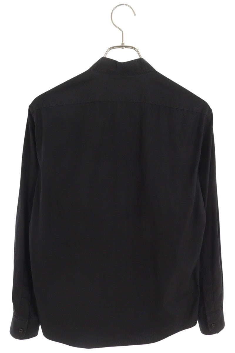 CELINE 19SS Cotton Stand Collar Long Shirt Black Size 38