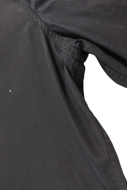 CELINE 19SS Cotton Stand Collar Long Shirt Black Size 38