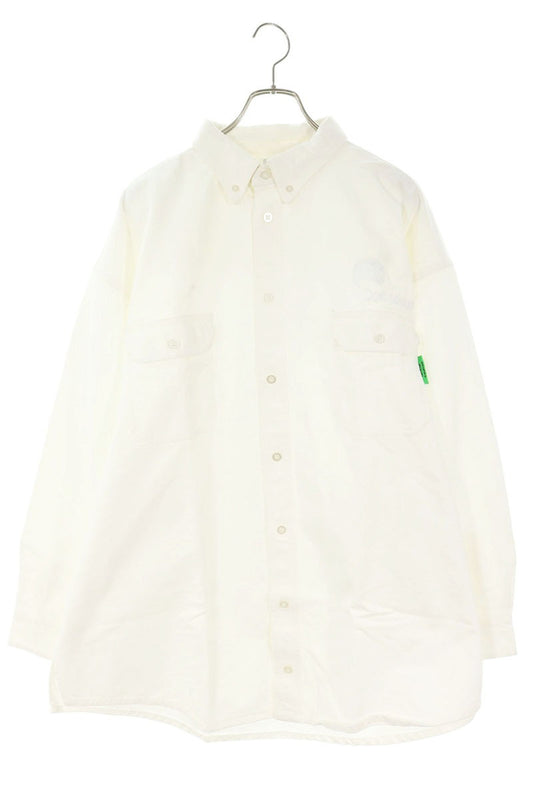 WILLY CHAVARRIA Big Daddy BD Denim Shirt White Size S