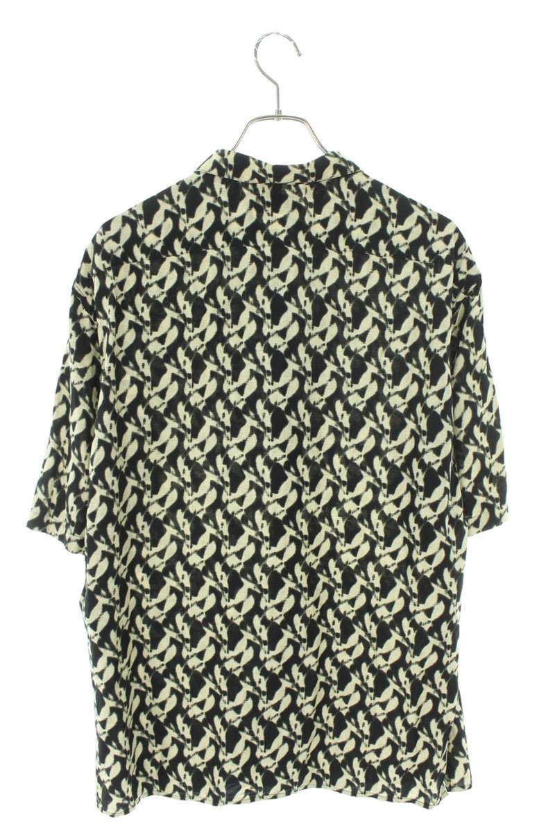 Saint Laurent Paris All-Over Print Rayon Silk Short Sleeve Shirt Size XS