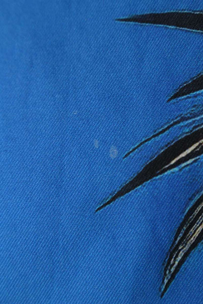Louis Vuitton 24AW Print Cotton Short Sleeve Shirt Blue Size S