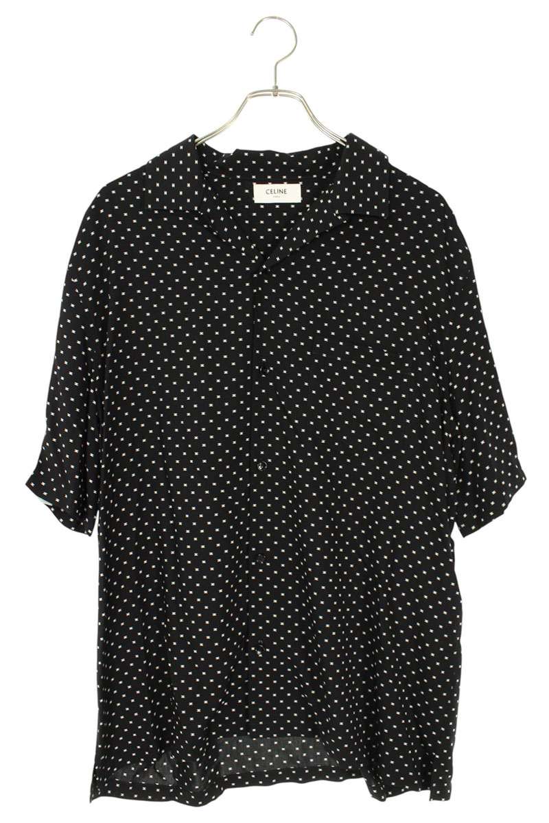 CELINE Micro Triomphe Hawaiian Loose SS Shirt Size XXL