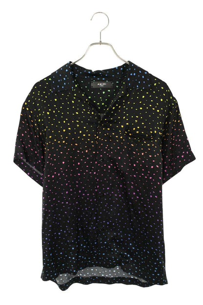 Amiri Print Silk Short Sleeve Shirt Size XS