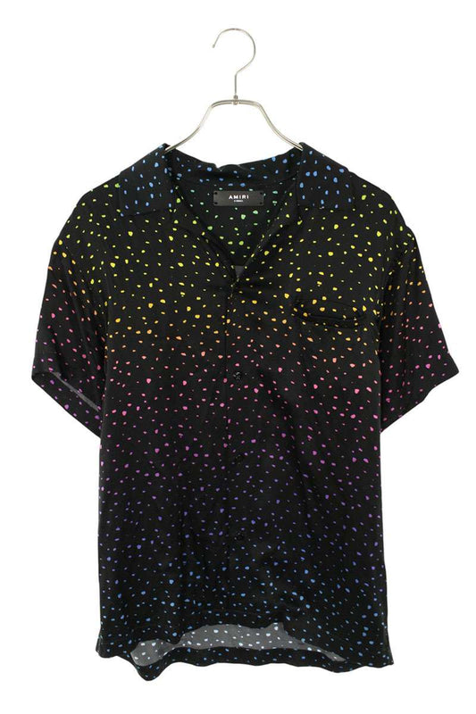 Amiri Print Silk Short Sleeve Shirt Size XS