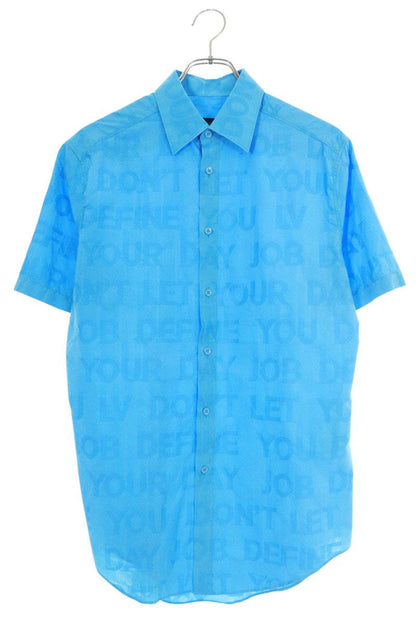 Louis Vuitton 21AW LV Short Sleeve Shirt Blue Size XS