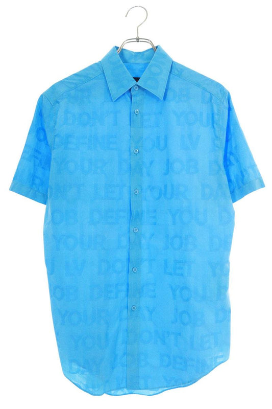 Louis Vuitton 21AW LV Short Sleeve Shirt Blue Size XS