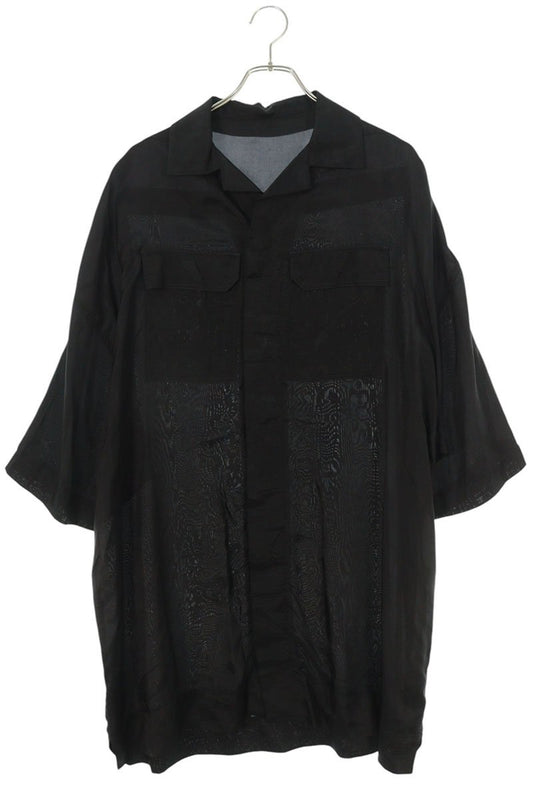 Rick Owens 23SS Cupro Short Sleeve Shirt Black Size S