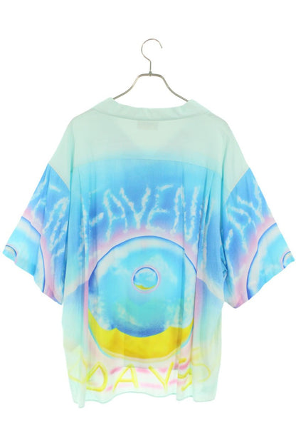 CELINE Multicolor Rayon Short Sleeve Shirt Size XXS