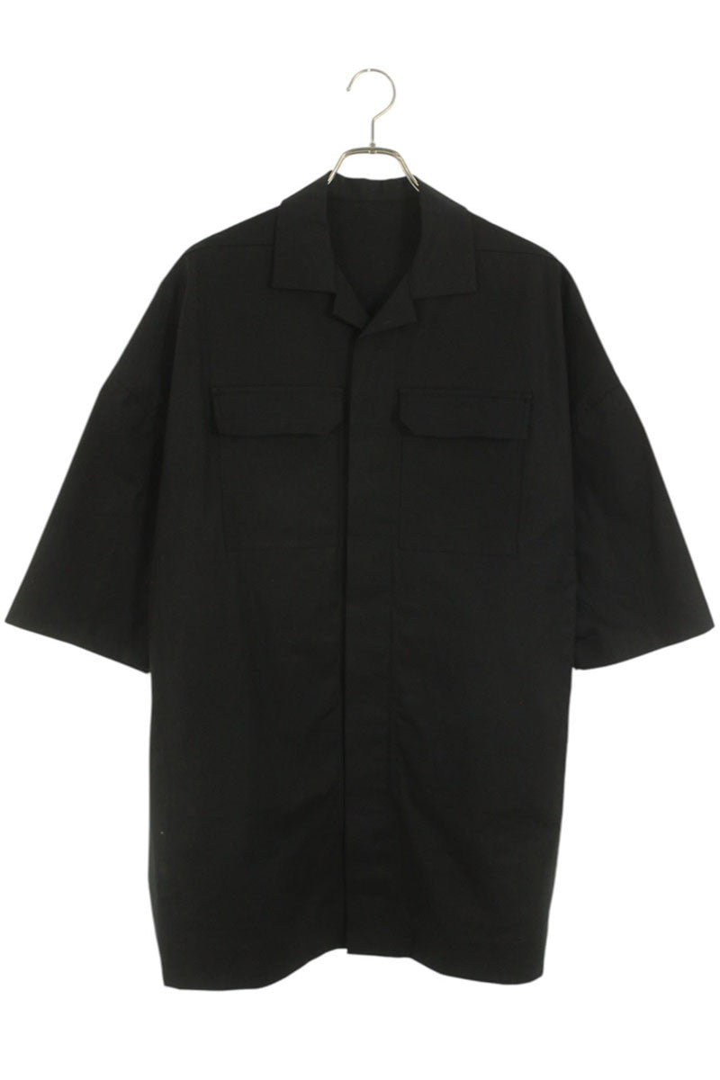 Rick Owens MAGNUM TOMMY Short Sleeve Shirt Black Size S