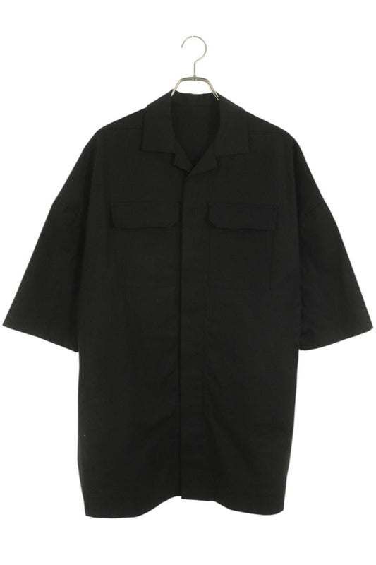 Rick Owens MAGNUM TOMMY Short Sleeve Shirt Black Size S