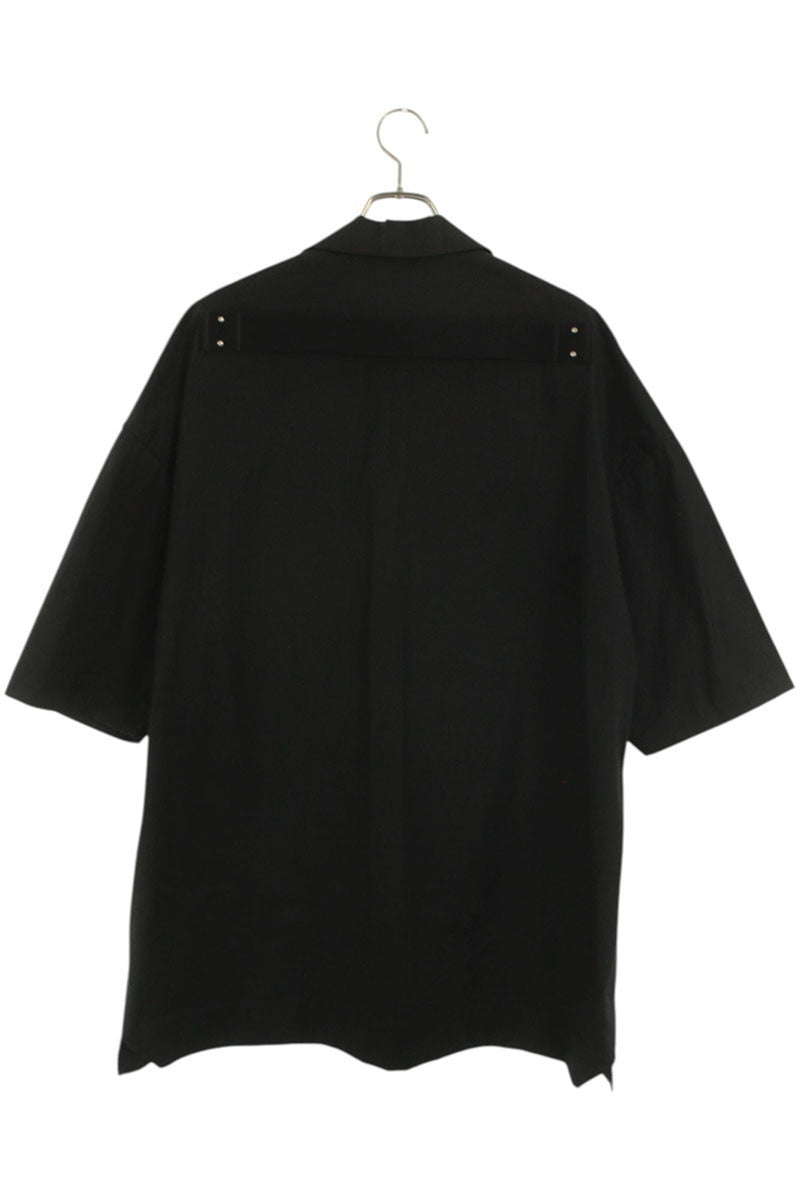 Rick Owens MAGNUM TOMMY Short Sleeve Shirt Black Size S