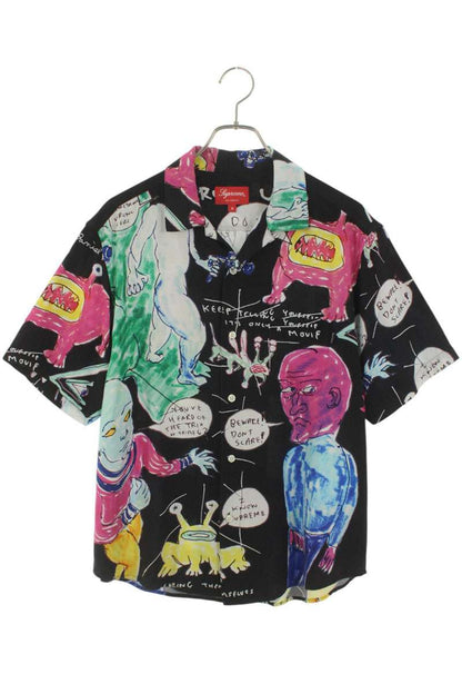 SUPREME DANIEL JOHNSTON RAYON S S SHIRT Black Size S