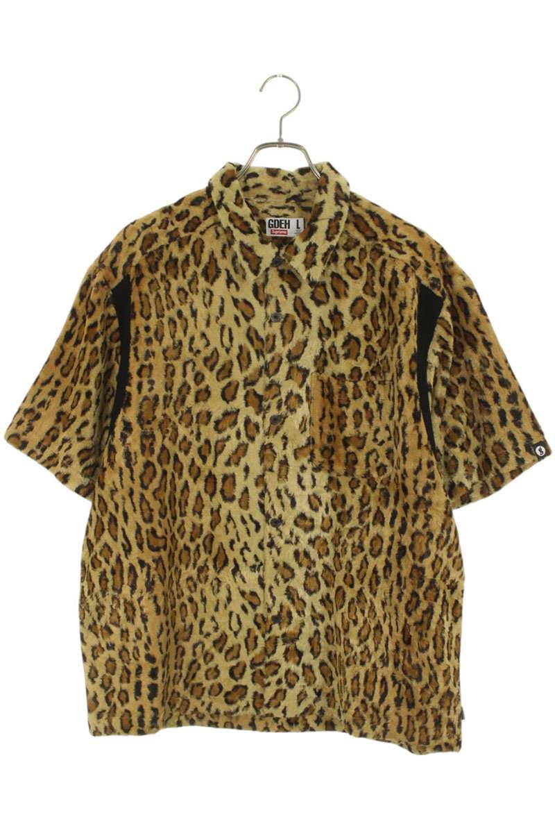 SUPREME 25SS GOODENOUGH Crushed Rayon S S Leopard Size L