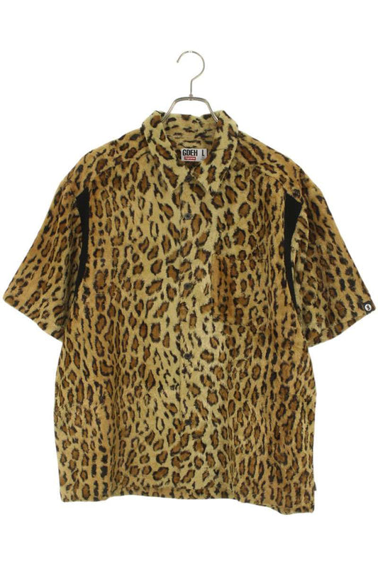 SUPREME 25SS GOODENOUGH Crushed Rayon S S Leopard Size L