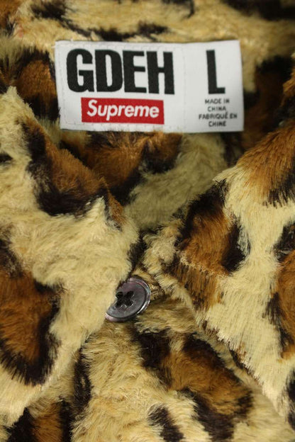 SUPREME 25SS GOODENOUGH Crushed Rayon S S Leopard Size L