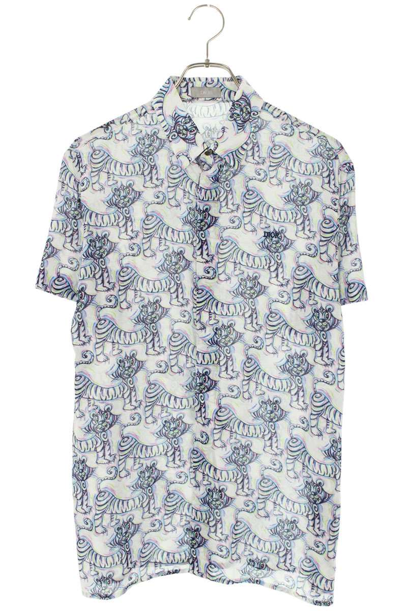 DIOR Kenny Scharf All-Over Logo SS Shirt Multi Size XXL