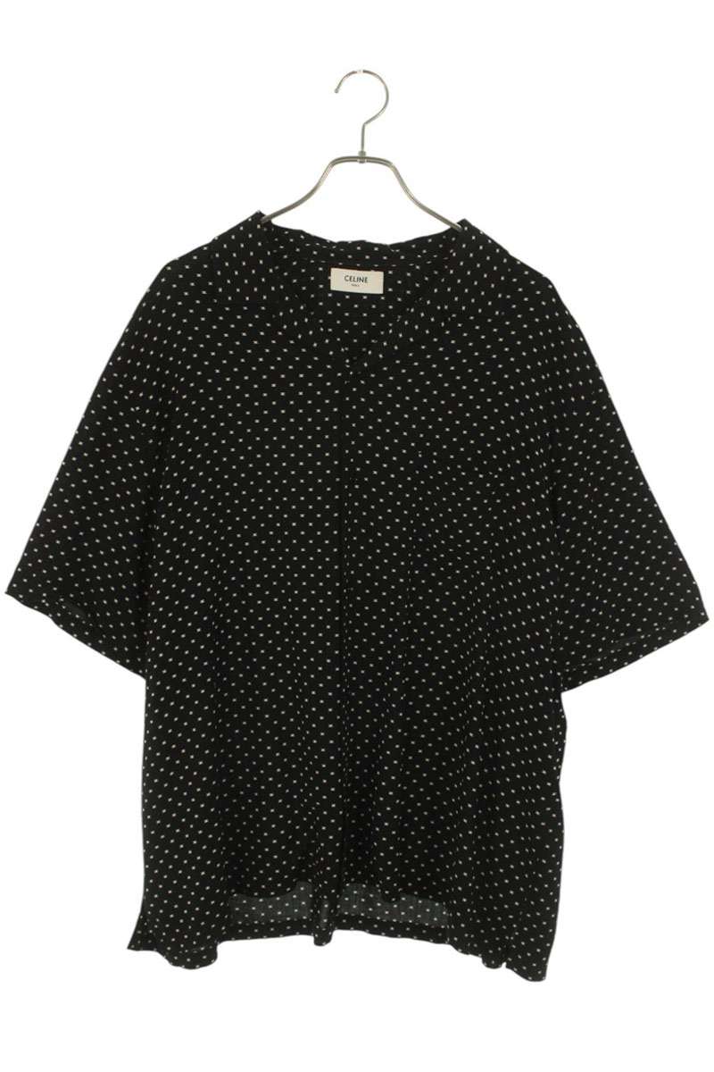 CELINE 24SS Rayon Micro Triomphe Hawaiian SS Shirt Size XS